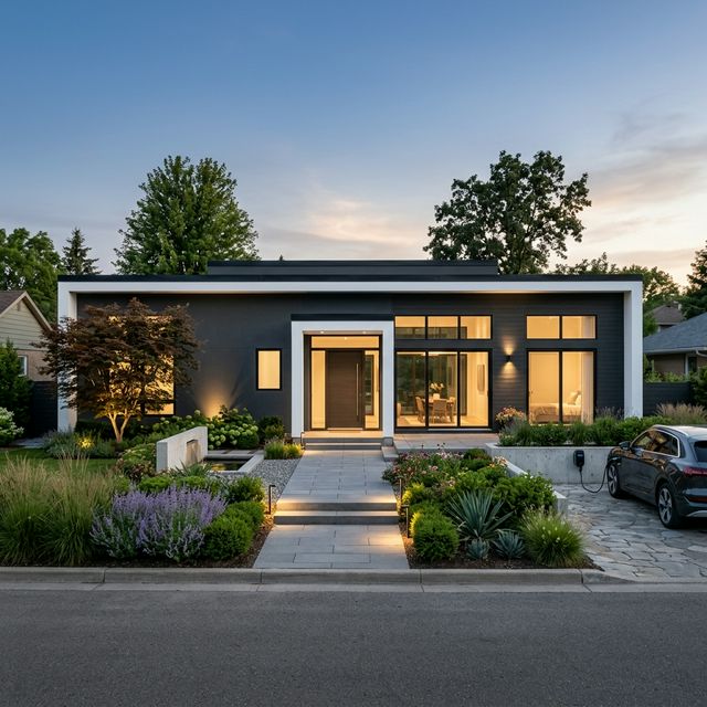 Современный фасад дома