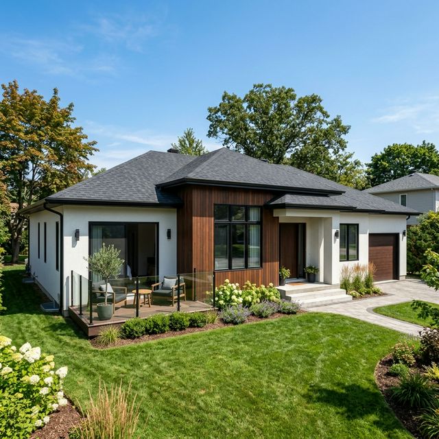 Комбинированный фасад